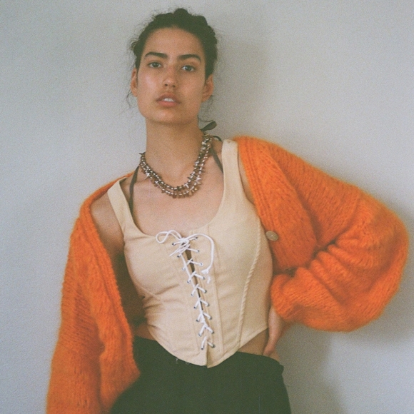 Zeta Orange Cardigan - Picture 9 of 9